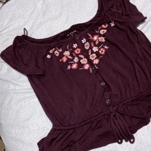 Off the shoulder shirt